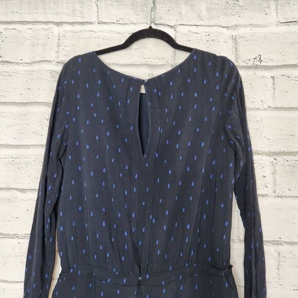 Maison Scotch Women's Tear Drop Print Long Sleeve Shift Dress Size 2 Viscose - Picture 9 of 14